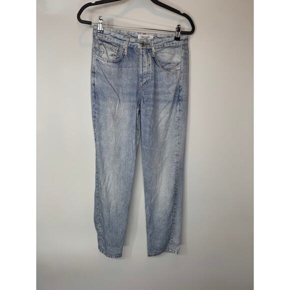 rag & bone Light Blue Straight Leg Jeans - Picture 1 of 9